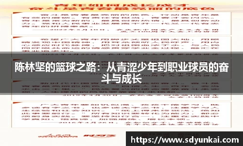 陈林坚的篮球之路：从青涩少年到职业球员的奋斗与成长